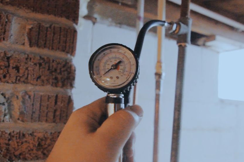 Residential Gas Line Pressure Test